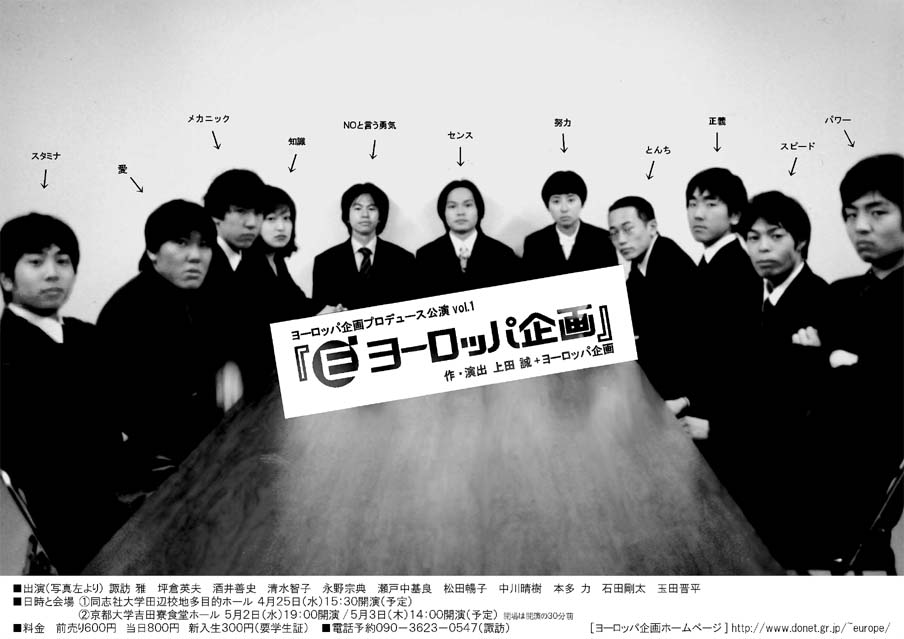 ヨーロッパ企画プロデュース公演Vol.1「ヨーロッパ企画」